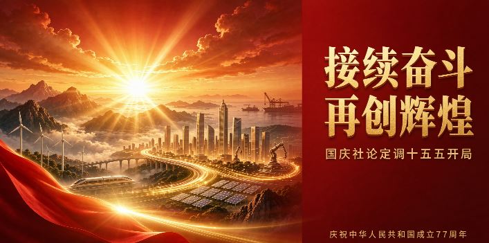 国庆社论定调"十五五"开局：以"接续奋斗"冲刺2035"决定性进展"